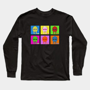 MF Doom Pop Art Style Vintage v1 Long Sleeve T-Shirt